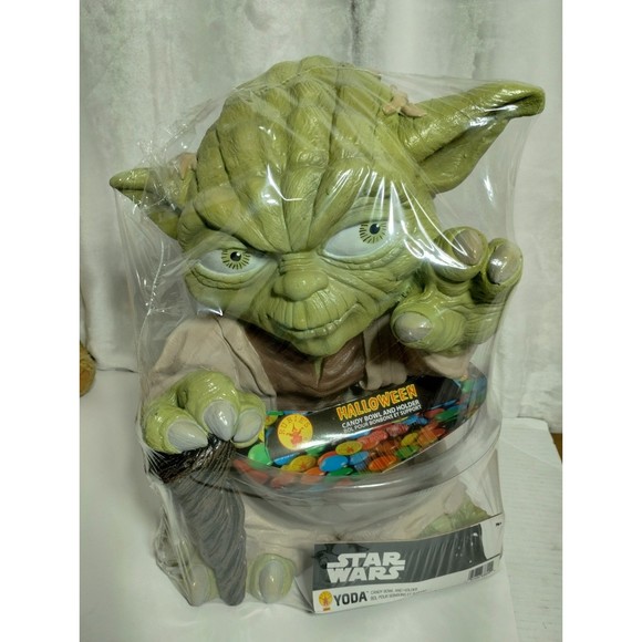 Star Wars Holiday Disneys Yoda From Star Wars Halloween Candy Dish
